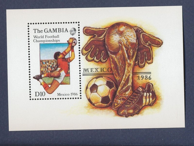 GAMBIA -  - MNH S/S - World Cup Soccer - 1986 --b