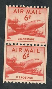 C41 DC-4 Skymaster MNH coil  pair