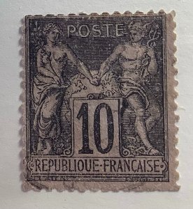 France 1898 Scott 106 used - 10c, Peace & Commerce