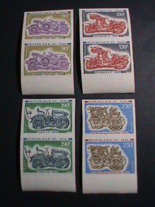 ​MALI STAMP:1975 SC# 240-3-CLASSIC ANTIQUE CARS-UNUSUAL PROOF STAMP BLOCK OF 2