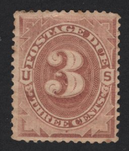 United States MINT Scott Number J3  MHR  F-VF  - BARNEYS