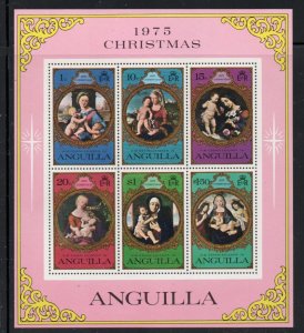 Anguilla Sc 228a 1975 Christmas stamp sheet stamp mint NH