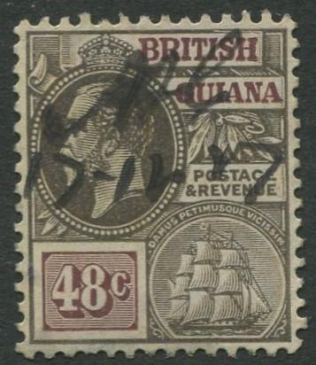 British Guiana - Scott 198 - KGV Definitive -1921 - VFU - Single 48c Stamp