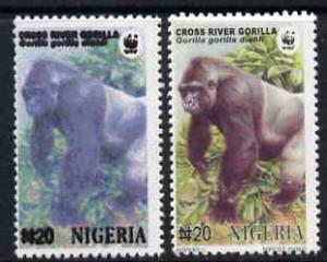 Nigeria 2008 WWF - Gorilla N20 perf essay trial with an o...