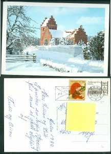 Denmark. Christmas Card 1982. Seal+ 1.80 Kr. Koge. Koge Church. Koge