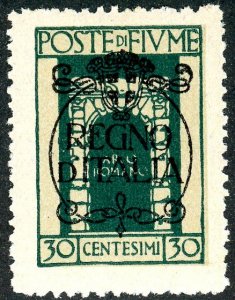 Fiume, Scott #189, Unused, Hinged