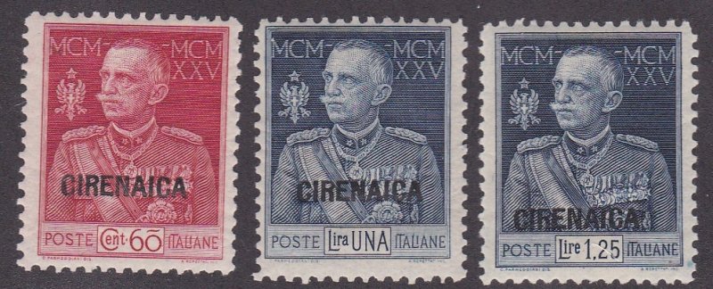 Cyrenacia # 17-19, Victor Emmanuel, LH, 1/2 Cat.