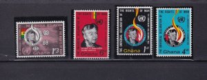 SA12b Ghana 1963 The 5th Anniversary of Declaration of Human Rights mint stamps