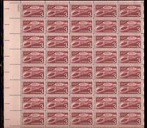 #1104 Brussels Full Sheet Mint NH
