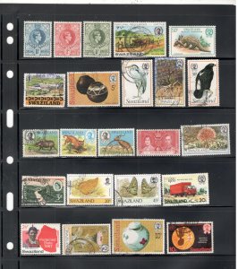 SWAZILAND COLLECTION ON STOCK SHEET MINT/USED