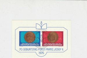 Liechtenstein 1976 Celeb. Franz Joseph ll Special Cancel Stamps Sheet R17806