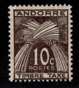 Andorre (French) Andorra Scott J32  MH* postage due