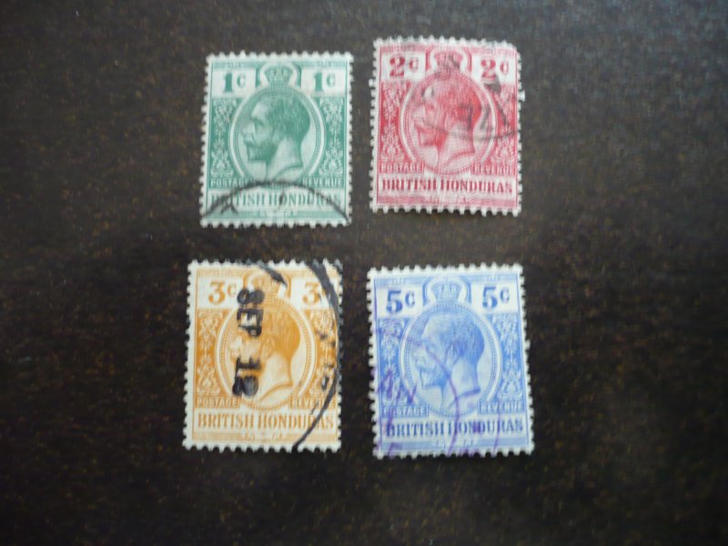 Stamps - British Honduras - Scott# 75-78 - Used Part Set of 4 Stamps