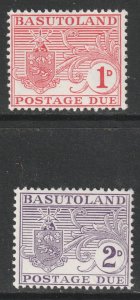 Basutoland Scott J3/J4 - SG D3/D4, 1956 Postage Due Set MNH**
