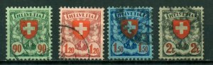 Switzerland 1924 #200 - 203 U SCV(2024) = $31.00