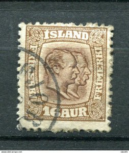 Iceland 1907/8 Kings  16a Sc 78 Used CV $40 11719