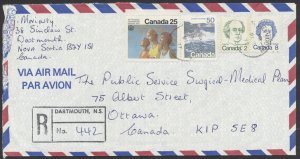 1977 Registered Cover Dartmouth NS to Ottawa