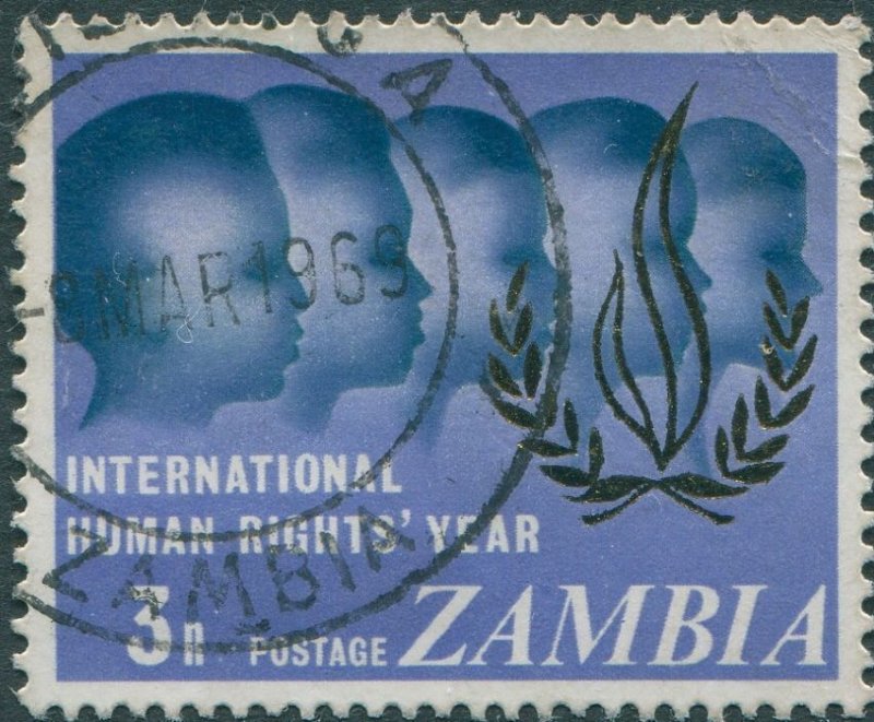 Zambia 1968 SG142 3n Human Rights FU