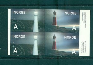 Norway - Sc# 1443a. 2005 Lighthouses. MNH Booklet Pane. $8.00.