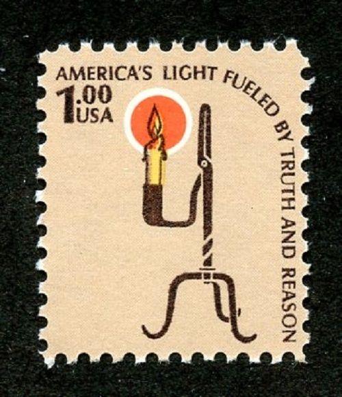 U.S. Scott 1610 1979 MNH $1.00 Americana Issue Picturing Rush Lamp and Candle