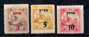 Liberia #157-159  Mint  Scott $50.75