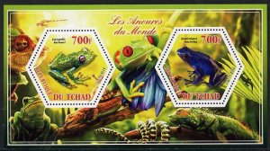 CHAD - 2014 - Frogs & Toads - Perf 2v Sheet #3 - M N H -Private Issue