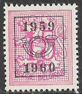 BELGIUM 1951-75 15c Lion Rampant Issue with 1959-60 PRECANCEL Sc 408 MNH