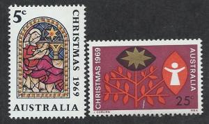 AUSTRALIA SC# 466-7 F-VF MNH 1969