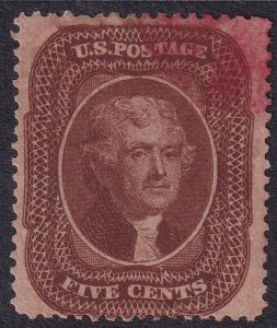 #30 Used, F-VF, Face free red cancel, clean (CV $1300 - ID36779) - Joseph Luft