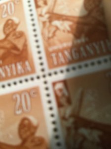 Tanganyika Stamps Scott #46-50 Mint Never Hinged 1961 4 Of Each In Booklet! 