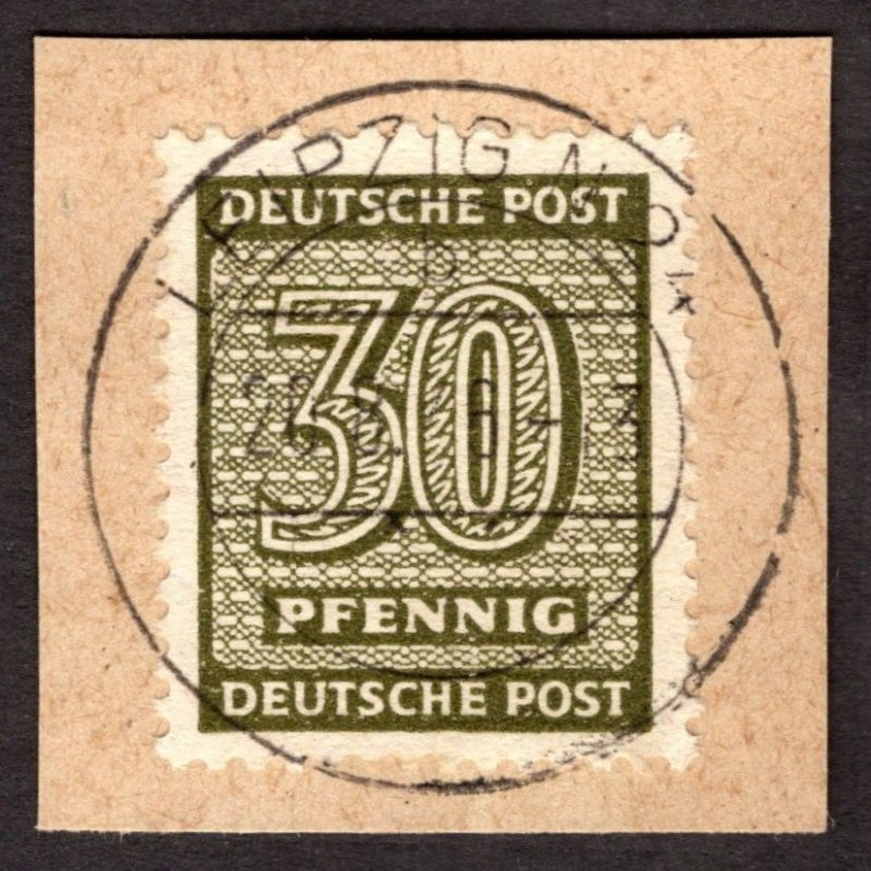 1945, Germany, West Saxony, 30pf, Used, Mi 135Y