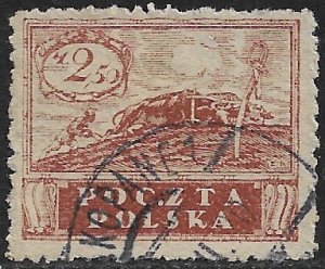 POLAND 1919-20 2.50m PEACE For Northern Poland Issue Sc 107 VFU