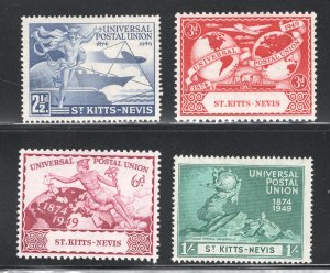 St. Kitts - Nevis, Scott #95-98 VF, Unused, CV $3.35 ... 6000050