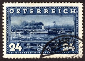 1937, Austria 24 gr, Used, Sc 383