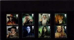 KAPPYSTAMPS GB-8 GB 2011 MINT MNH MAGICAL REALMS HARRY POTTER NARNIA FILMS