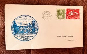 D)1932, USA, LETTER WITH STAMPS II CENTENARY OF THE BIRTH OF GEORGE WASHINGTON