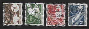 Germany-  Train and Hand Signal - Scott #698-701 - F - VF - Used (Used)