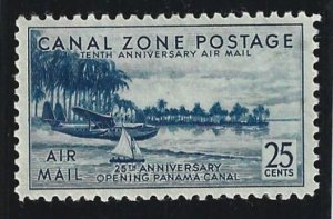 Canal Zone Scott #C18 Mint 25c PanAm Clipper Air Mail stamp 2021 CV $17.50