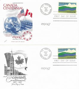 1967 FDC, #1324, 5c Canada Centennial - EXPO 67, Fleetwood & Artmaster