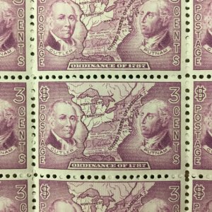 795   Northwest Territory of 1787.   MNH  3 cent sheet of 50.   Issued in 1937.