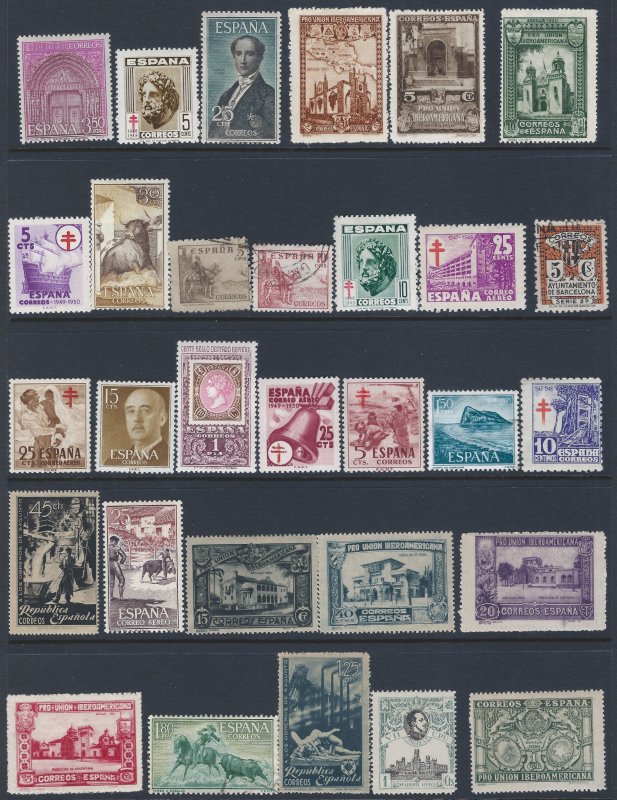 SPAIN 87 MINT STAMPS STARTS AT A LOW PRICE!