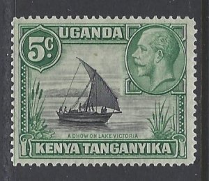 Kenya, Uganda & Tanzania; Scott #47; 5c King George V, MNH