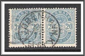 Denmark #40 Coat of Arms Pair Used