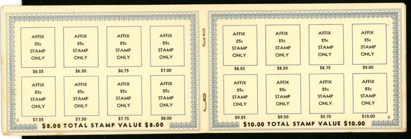 USA PS12 Used Defense Savings Bonds Booklet