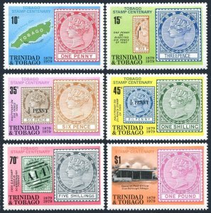 Trinidad & Tobago 312-317, 317a sheet, MNH. Mi 395-400, Bl.28. Maps, Ships, 1979