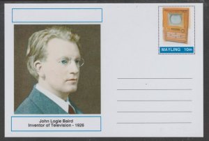 MAYLING, Fantasy -John Logie Baird - Postal Stationery Card...