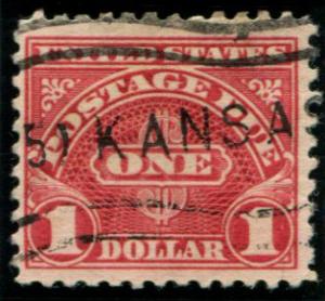 J77a US $1 Postage Due, used