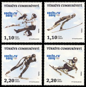 Turkey 2014 Scott #3379-3382 Mint Never Hinged