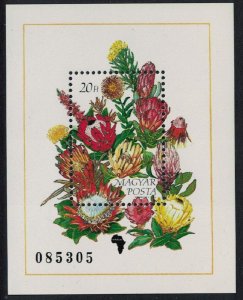 Hungary African Flowers MS 1990 MNH SG#MS3972