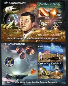 Palau Stamp 1106-1107  - End of Apollo Space missions